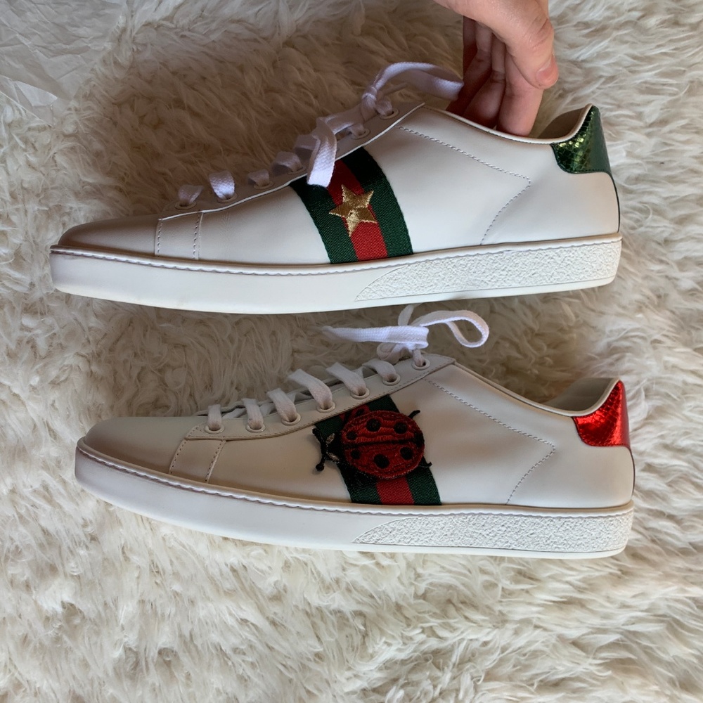 ❌SOLD❌Gucci New Ace Pineapple White Sneaker - Picture 4 of 8
